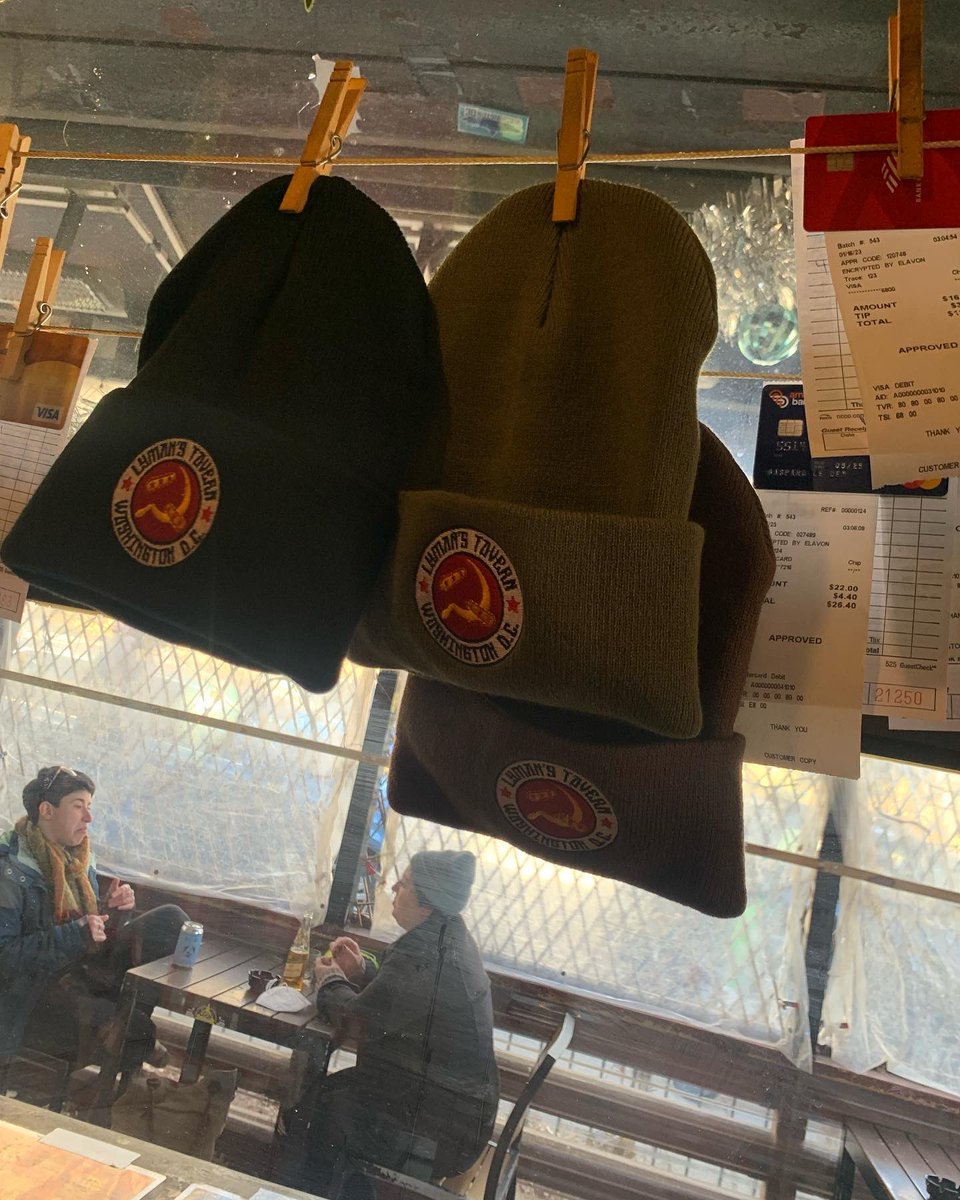 lymanstaverndc's tweet photo. Beanies are back!!! Get one before they’re gone!!! #lymanstavern #lymansdc #barswag #peoplespinballparty #pinball #pinballindc https://t.co/bFXNbN91IK