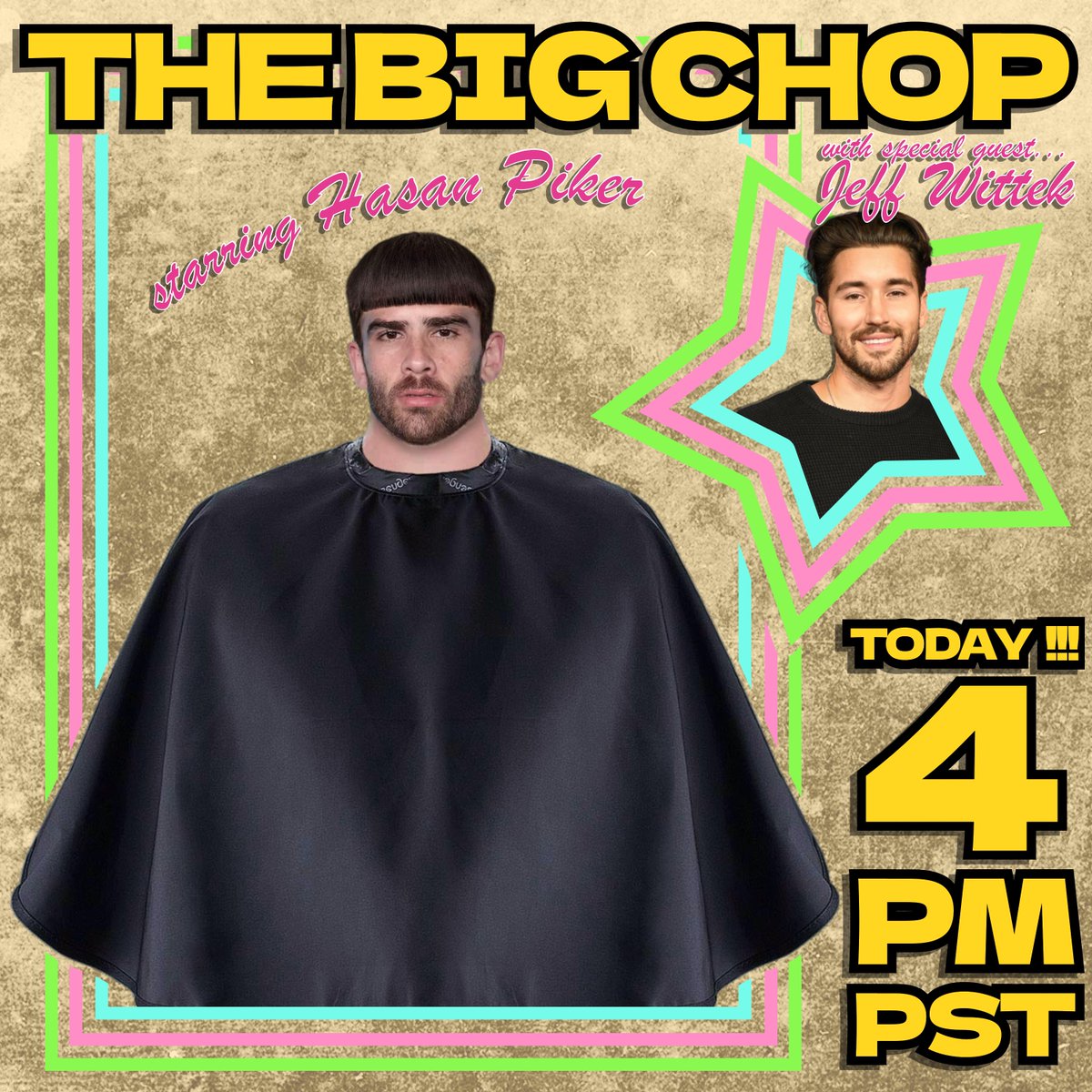 hasanthehun's tweet photo. IM BACK AND FINALLY CUTTING THE LONG HAIR THE END OF AN ERA!! TALKING JOE BRANDON DOCUMANIA, RUSSIA UPDATES, PRINCE HARRYS BOOK AND MORE!!! GET IN NOW!!! NEW REACT ARC AS WELL!!! https://t.co/OTlQITPBfj https://t.co/mEL30zkETq