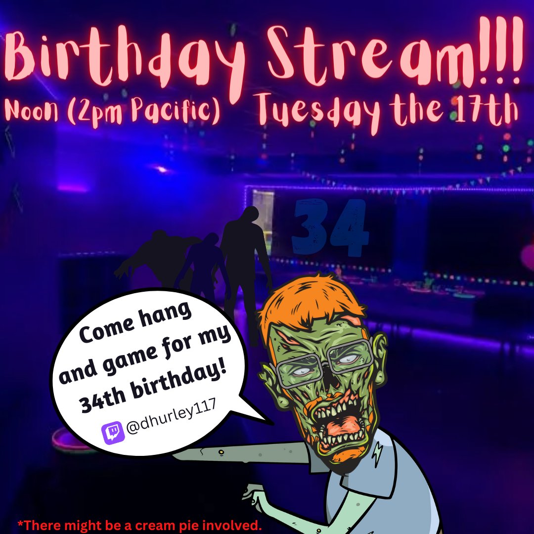 Tomorrow marks the day I entered this world. Got nothing else going on, so I want to celebrate with my community and friends. Come hang out and just relax. Celebration starts at Noon my time (2pm Pacific/5pm Eastern).