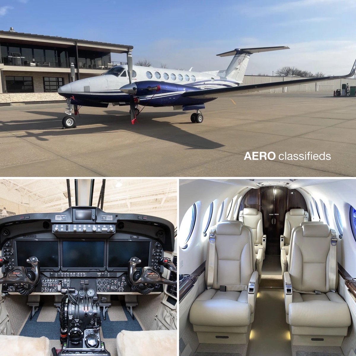 AeroClassifieds's tweet photo. RECENT LISTING - King Air 350i for sale View the full specification at https://t.co/l08d1iuaH8)

Price: Make Offer
Registration: N130KA
Serial Number: FL-1130
Engines enrolled on ESP Gold ($173.65 per hour)
No Known Damage History
Hot Sections due in 779 hours

#aircraftsales https://t.co/ieYAnr7aUI