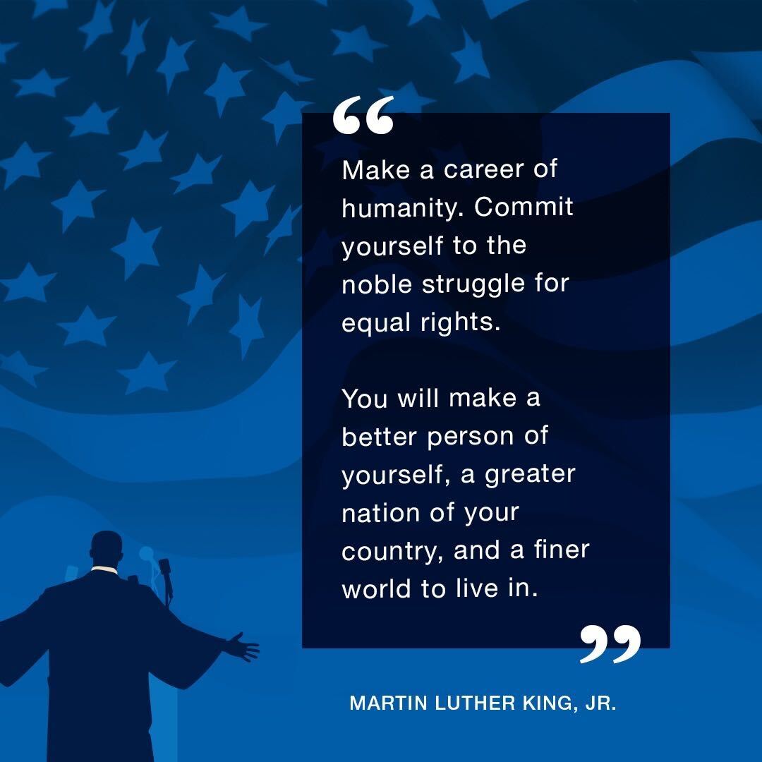 LHMFordDraper's tweet image. Happy MLK Day! Today is a day to celebrate the life and love that Dr. Martin Luther King Jr. brought to all of us. In the realm of civil rights, he was a visionary who took a stand against racism and sought to create equality for all people.