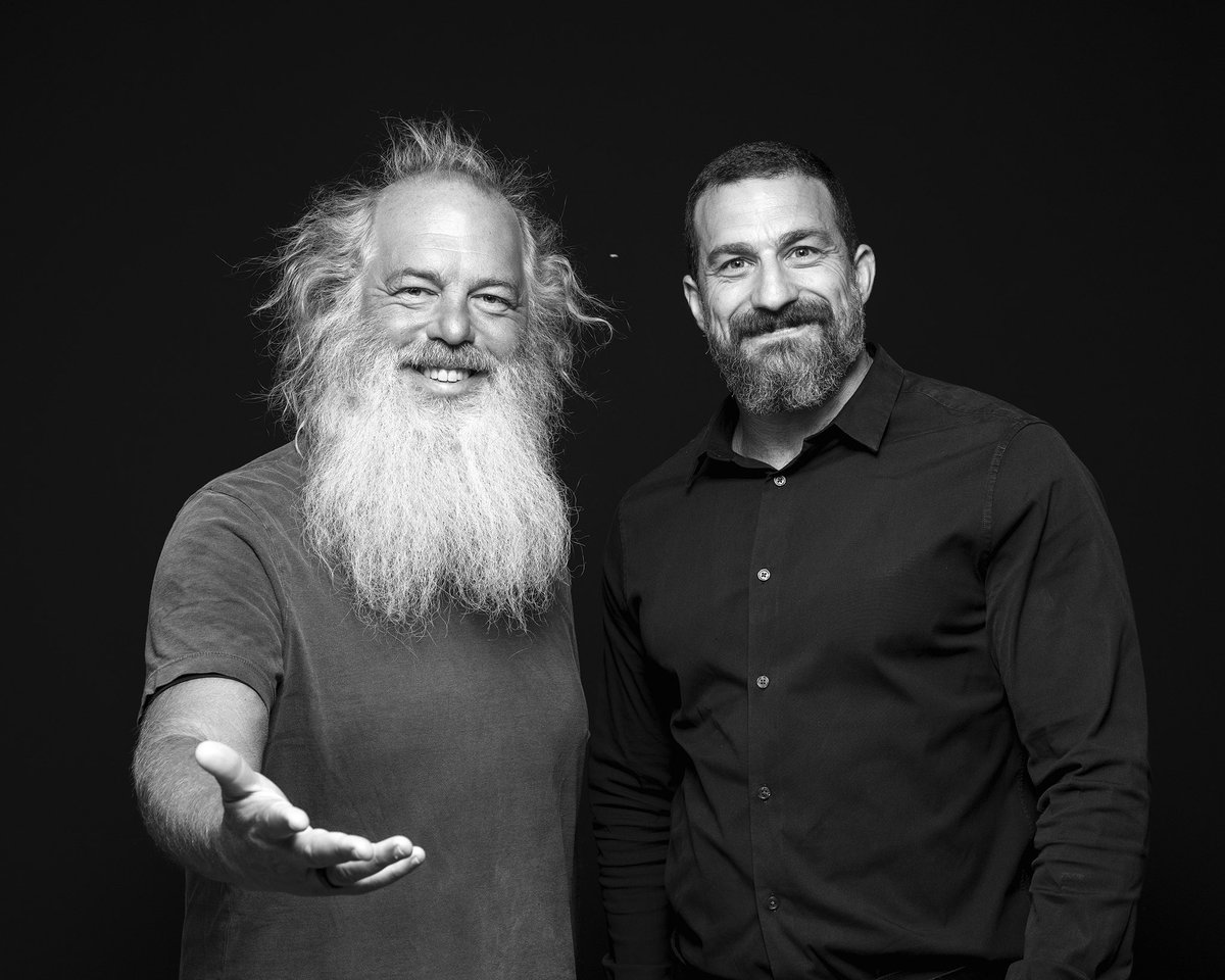 Pure delight for me &amp; I learned so much (that I implement on a daily basis) from my discussion on the art and practice and science of creativity in all endeavors with the one and only <a href="/RickRubin/">Rick Rubin</a> on the Huberman Lab Podcast. Available in formats: hubermanlab.com/rick-rubin-how…