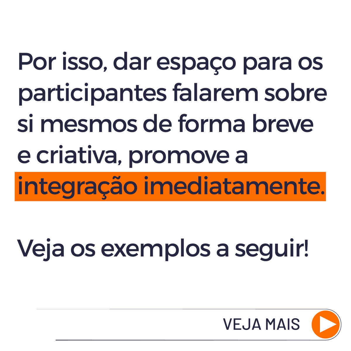 ViddiaEducacao's tweet photo. Quanto maior é a conexão e integração entre os participantes de um treinamento ou reunião, maior é a confiança e o respeito às ideias diferentes. 

Somos especialistas em técnicas e metodologias ativas de facilitação, com resultados comprovados de melhoria de indicadores. https://t.co/udPubopVcq