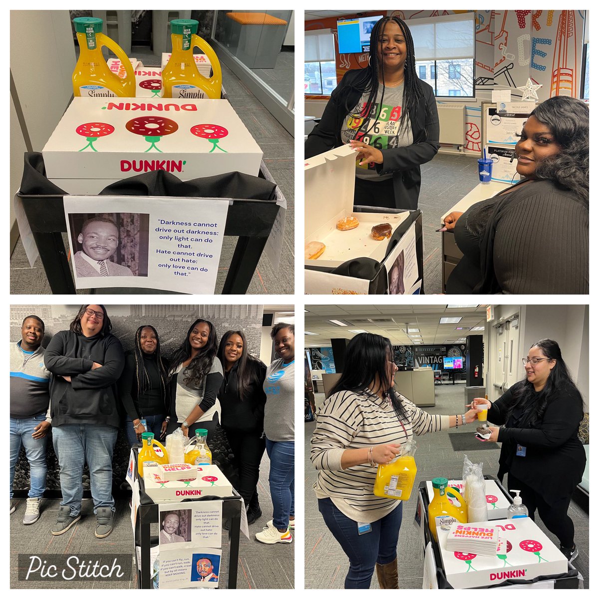 Chicago_Elite_'s tweet photo. Happy Dr. Martin Luther King Jr. day.
We’ve chosen to spend this day in service to others. Serving up a few tasty treats this morning and enjoying all the positive energy and smiles.
#MLKDay #INserviceMatters #WeHaveADream #CulturallyGarcia #TeamPastrano #SiteOfSmiles https://t.co/WxYBhUhP9F