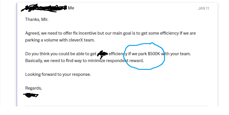 Sharekh_'s tweet photo. You have a PM-Fit when your customer wants to give $500K upfront :) https://t.co/yx33RCXoqL