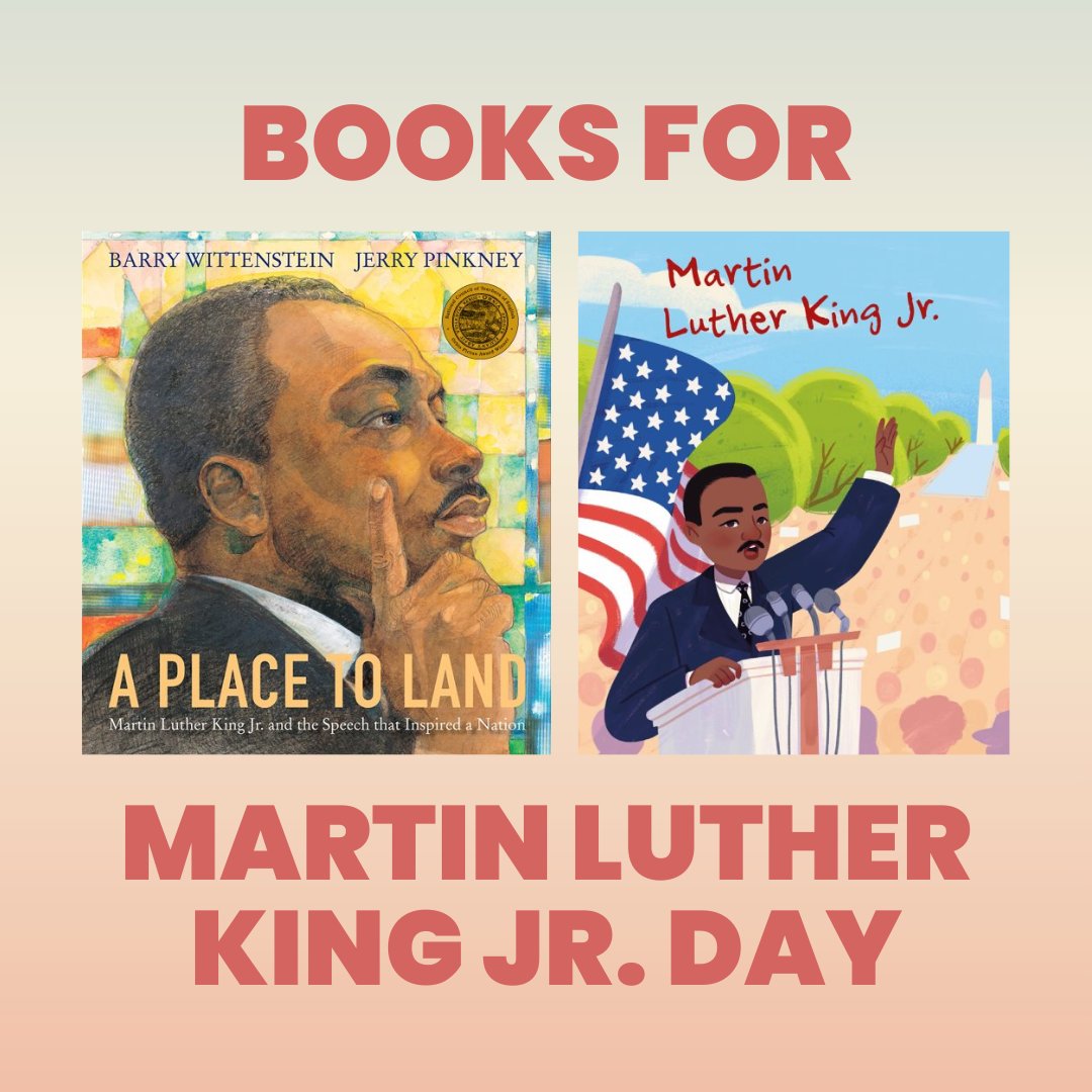 Celebrate the life of Martin Luther King Jr. with these two non-fiction children's books.

1. A Place to Land – Barry Wittenstein, Jerry Pinkney

2. Martin Luther King Jr. – Elizabeth Cook, Leanne Daphne

#mlkday #martinlutherkingjr <a href="/penguinkids/">Penguin Kids</a> <a href="/penguinusa/">Penguin Books USA</a>