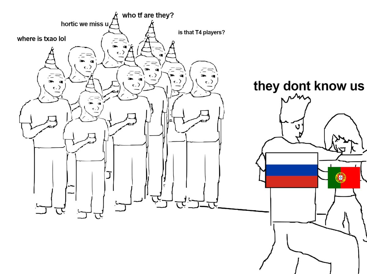 Portugal and Russia line-ups at #EIC