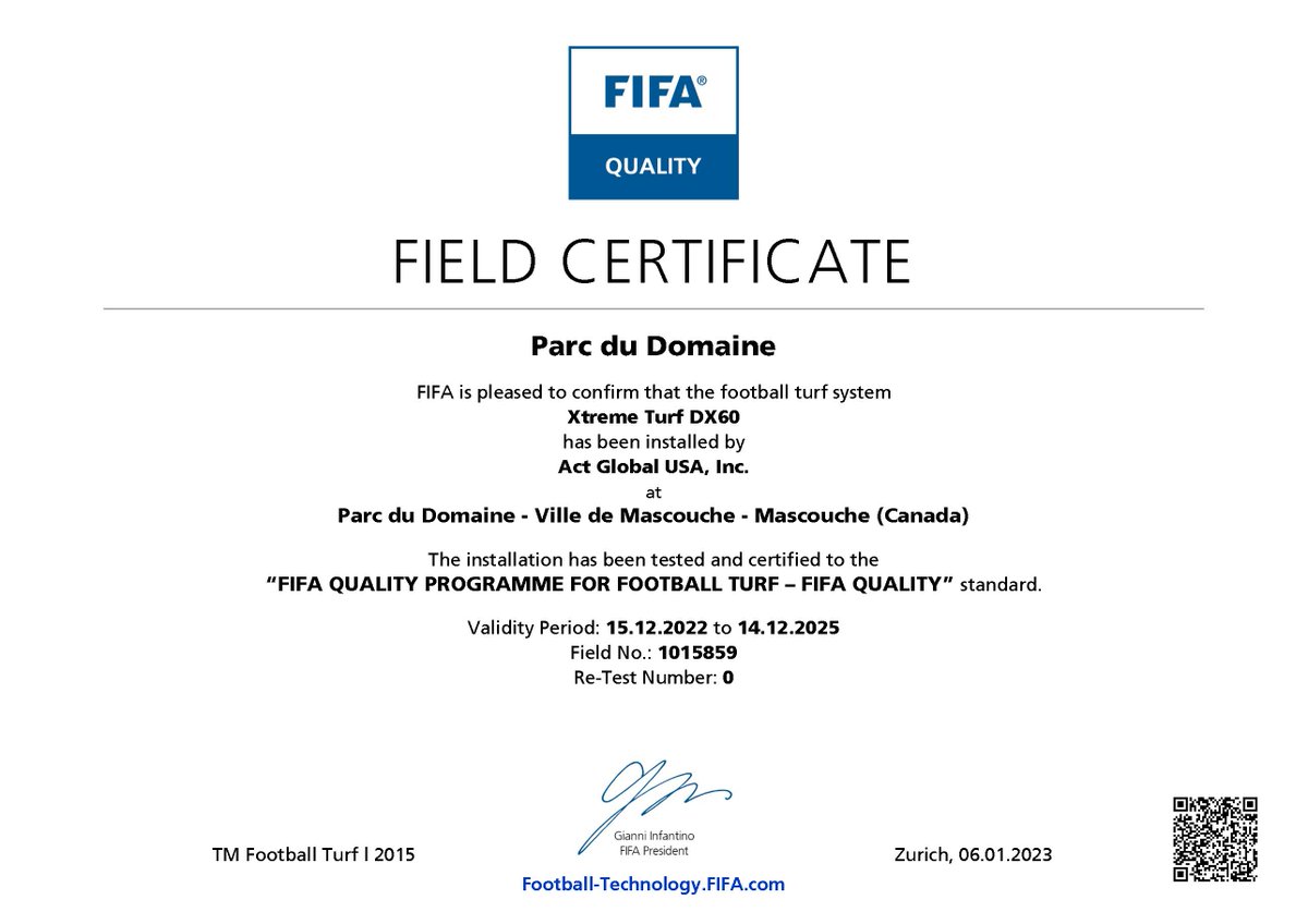 actglobalturf's tweet photo. Our first @FIFAcom Certified pitch as a member of the @BeaulieuGroup!
Shoutout to our partner, #CarpellSurfaces, and team for all the hard work put in on this project. 

#soccer #FIFA #football #artificialgrass #syntheticturf #FIFACertified #football #sustainability https://t.co/AM22FivVIs