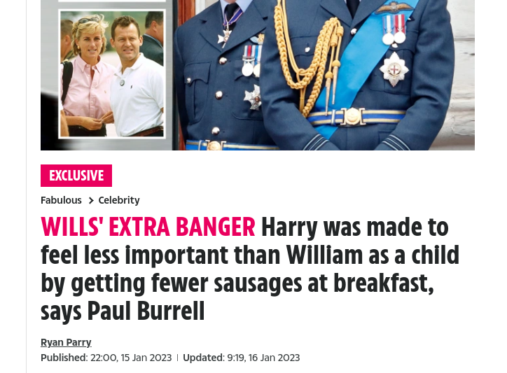 nomoremonarchs's tweet photo. According to the butler, the nanny said: “William needs filling up more than you. He’s going to be king one day.”
#Spare #BirthOrderDiscrimination #MonarchyIsChildAbuse https://t.co/1p0rY6Lfx6