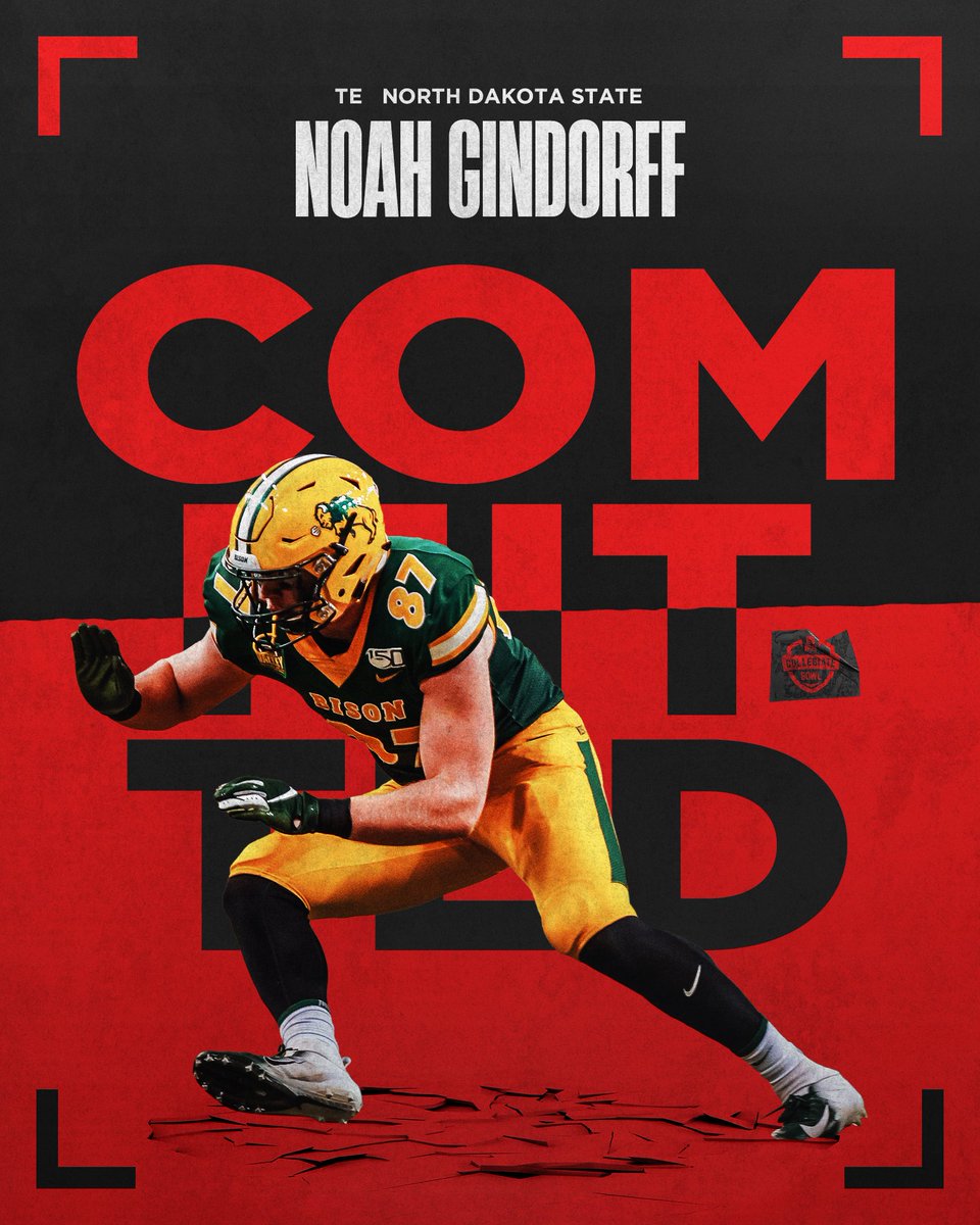 Invite: Accepted! ✅ @Ngindorff16

Recorded 522 yards, 44 receptions, and 12 TDs on 53 games played for <a href="/NDSUfootball/">NDSU Football</a>

Welcome, Noah 🤝 
  
#NFLPABowl | #Path2Pasadena | #GoBison