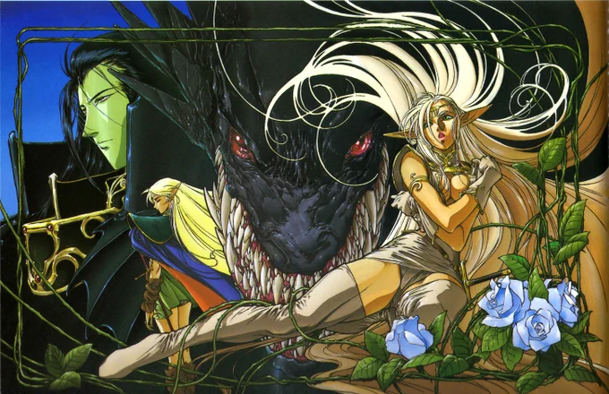 A friend reminded me about Lodoss War. and seriously a Zelda series in this style would be the dream~   