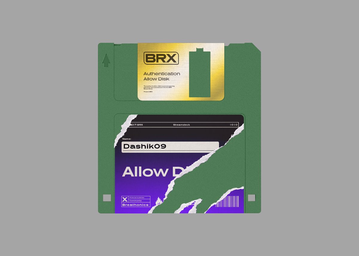 Allow Disk printed!

Join me to help <a href="/binary1010_BRX/">Project: BRX</a> and @breathonics save humanity from #zerocorp.