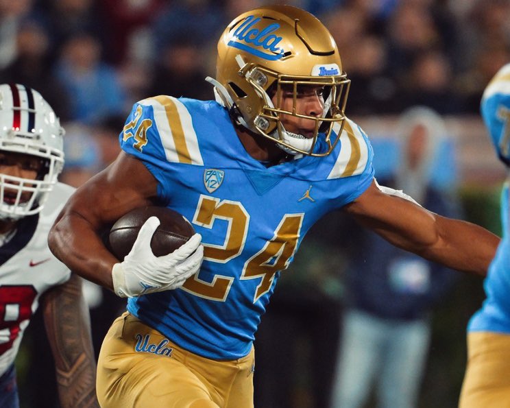 PFF_College's tweet photo. UCLA RB Zach Charbonnet has declared for the 2023 NFL Draft, he announced

PFF's 3rd highest graded RB last season🐻 https://t.co/zwFrXt2dq1