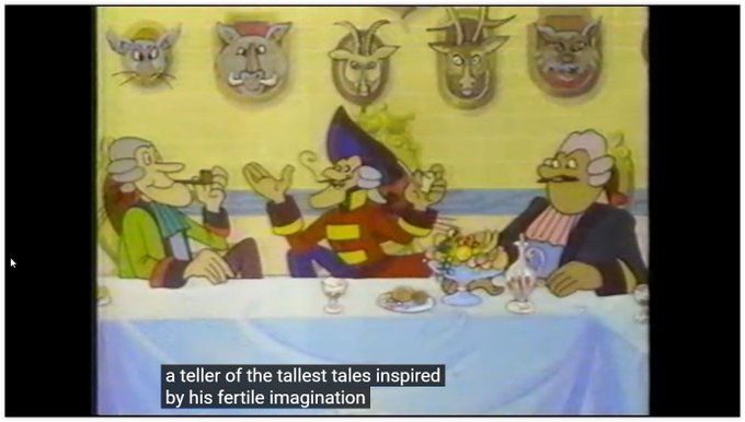 1979 animated cartoon of legendary Baron of Münchausen, including stories like hunting wild ducks with bacon or his escape from inside a whale.
Director
Jean Image
Writers
Gottfried August Bürger(novel)France ImageJean Image
Stars
Dominique Paturel(voice)Michel Elias(voice)Georges Atlas(voice)