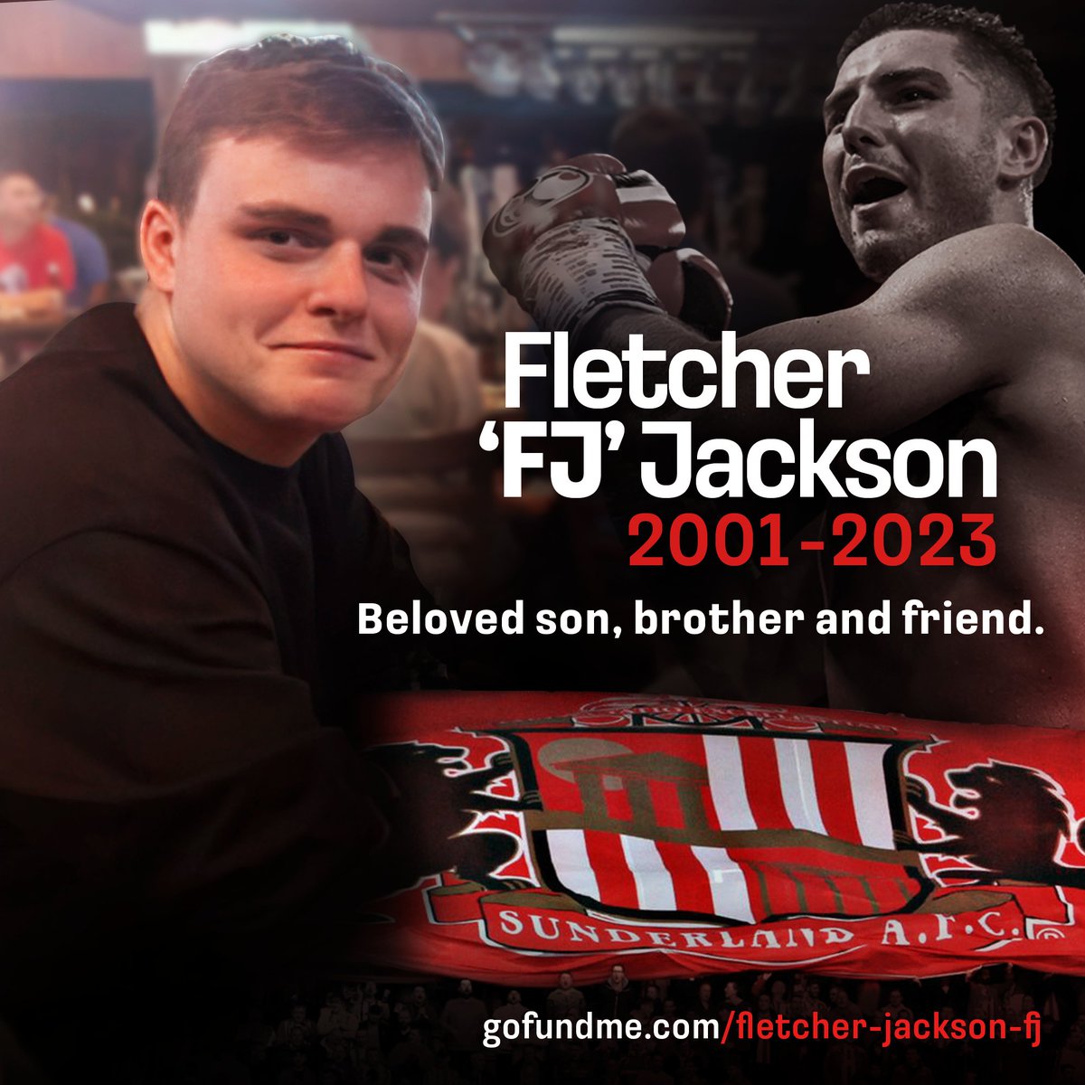 Fletcher Jackson [<a href="/FJ_848/">FJ</a>] was a valued member of the Boxing Twitter community.

On New Year's Eve, FJ collapsed while out with his friends and tragically passed away. He was just 21-years-old.

There has been a <a href="/gofundme/">GoFundMe</a> set-up in his memory.

RIP FJ.

🔗 gofundme.com/f/fletcher-jac…