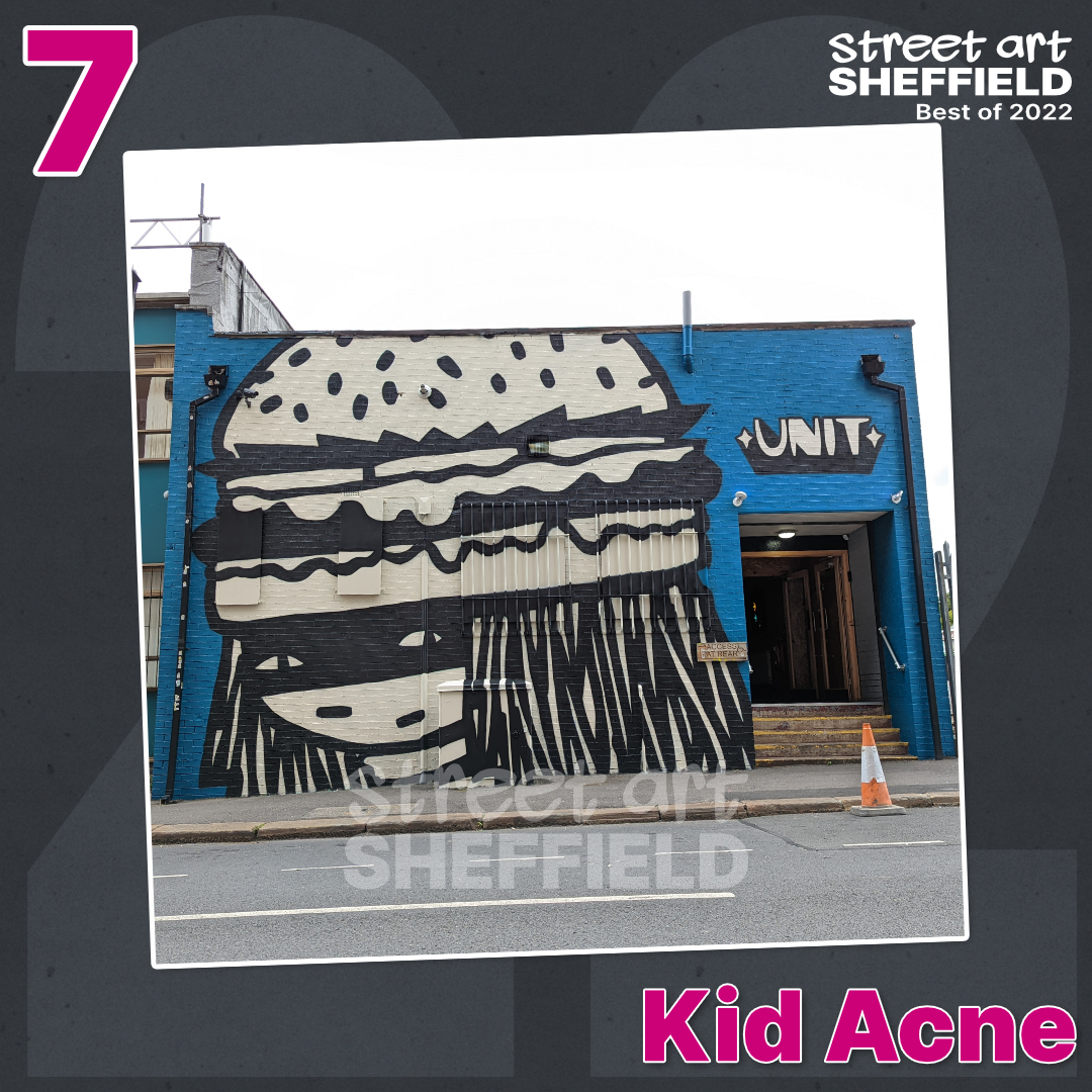 streetartsheff's tweet photo. In seventh place for your best of 2022 is Kid Acne's mural for @unitsheffield.

https://t.co/aqykWs1oQN

#Sheffield #StreetArt #SheffieldIsSuper #SheffieldStreetArt #SheffieldStreetArt2022 https://t.co/h0OzDkbbKP