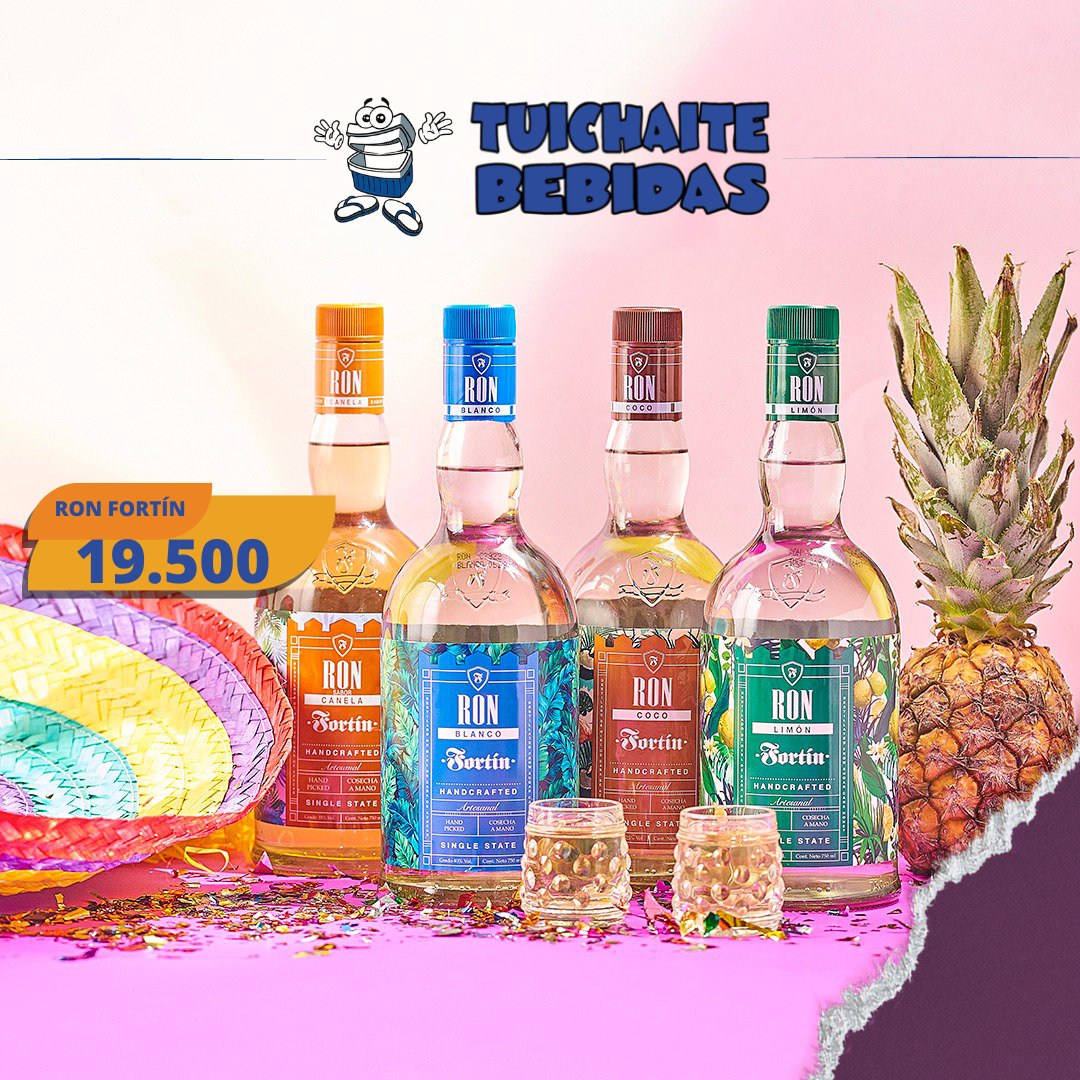 TUICHAITE's tweet photo. ►Ron Fortín 19.500. Abierta la temporada de festejar con amigos, refrescarse en la pile y preparar los cócteles más divertidos con tus rones favoritos de Fortín! ☀️🍹
# Tuichaite_Minimercado
🛵Entrega 📲 (0984) 251 - 250 https://t.co/rAoDhT4sxt