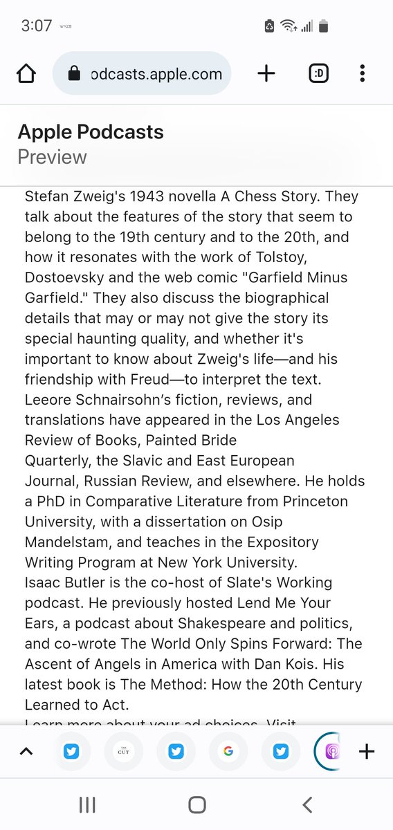 issekinicho's tweet photo. Loved @litcenturypod on Zweig:
https://t.co/xzPrMGMjvF
and the mention of the unknown self has me thinking of a friend's take. I told him Guts is one of my favorites and he said yeah you know. that part of yourself you don't know. and you coddle it.
'And she knows every strategy' https://t.co/W56L9YYD0c