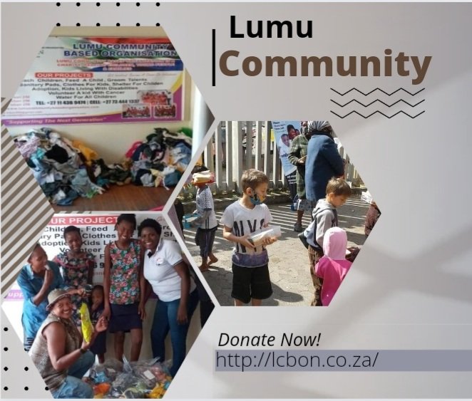 lcbon256's tweet image. We need your support donate to our charity together we can #helpfighthunger! click here to donate to Lumu Community Based Organization.
lcbon.co.za

paypal.me/lcbon

#life #causes #giving #humanity #savelives #food  #donationsneeded #family #bhfyp #donatetoday