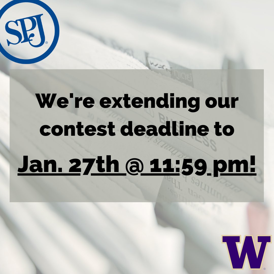 spjuw's tweet photo. We have extended our contest deadline! Submit to the contest via the link in our bio. https://t.co/bHj2QylAoS