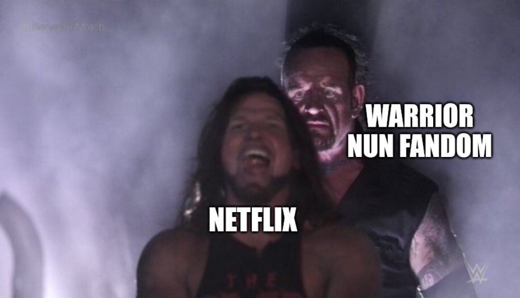 Avatrice12's tweet photo. Honestly, the tag speaks for itself

NETFLIX CORRECT YOUR MISTAKE 
#SaveWarriorNun https://t.co/bhjr3YevPu