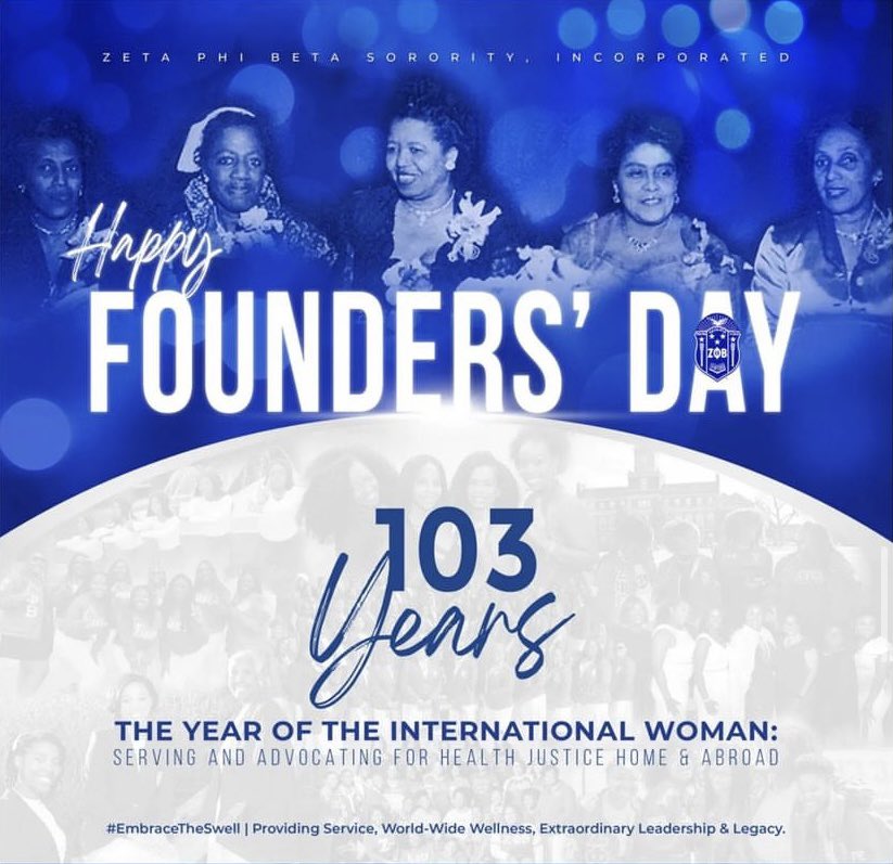 On this remarkable day, 5 pearls founded one of the most prestigious international organizations, Zeta Phi Beta Sorority Incorporated. 

To all of our finer women, the Beautiful and Divine ladies of Beta Delta wish you a Happy Founders' Day! 💙🤍
