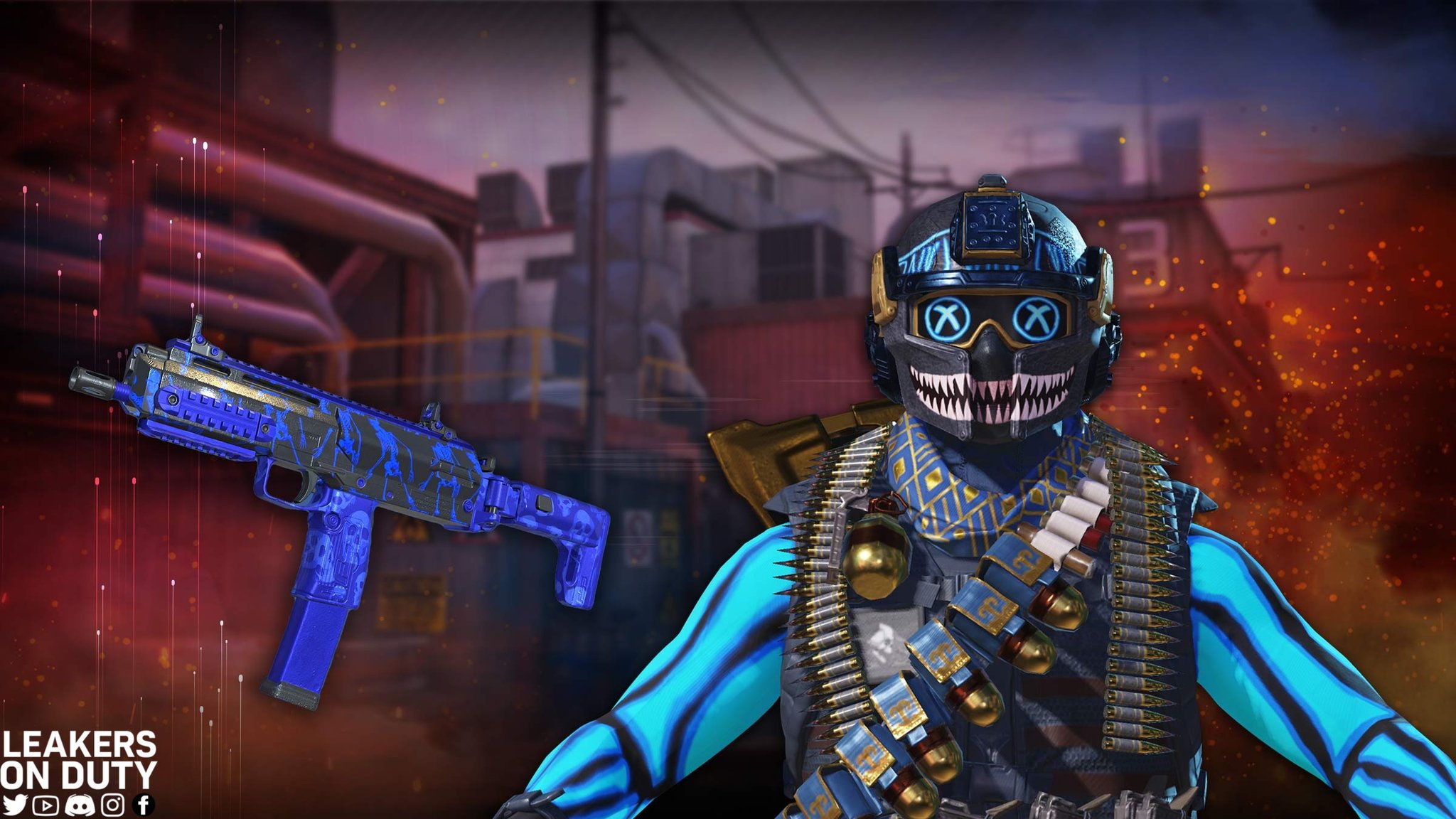 Leakers On Duty on X: Free with  Prime Gaming Bundle - Battle  Hardened Neon Fire expires tomorrow. Items included: ] QXR  Blue  Skeletons ] Battle Hardened Neon Fire Operator Skin