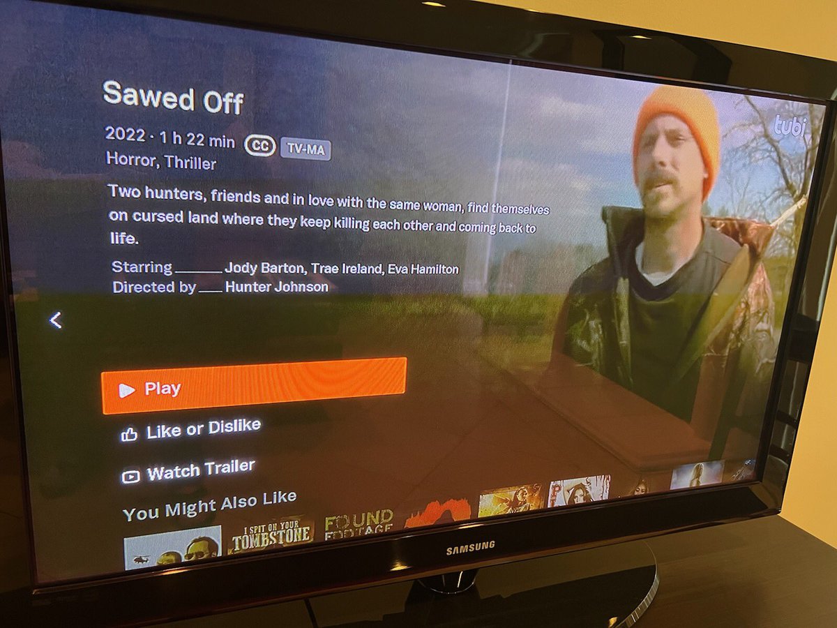 LAHorrorcom's tweet image. My latest film #SawedOff just dropped on @Tubi!! :)