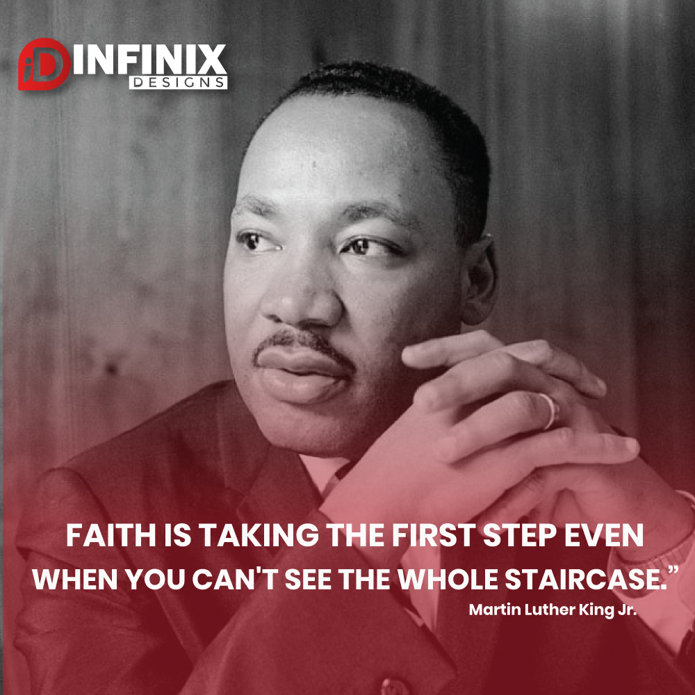 InfinixDesigns's tweet photo. "Martin Luther King Day"
#MLKJr #MLKDay2023 #MLKJrDay #infinixdesigns #TransformUnjustSystems #MondayMotivation #BlueMondayWithJD  #Equality #16January2023 #MartinLutherKingJr #MartinLutherKingJrDay #DrKing   #Logo #graphicdesigners #trending2023 #WebsiteDesign https://t.co/fI7ovQOLt2