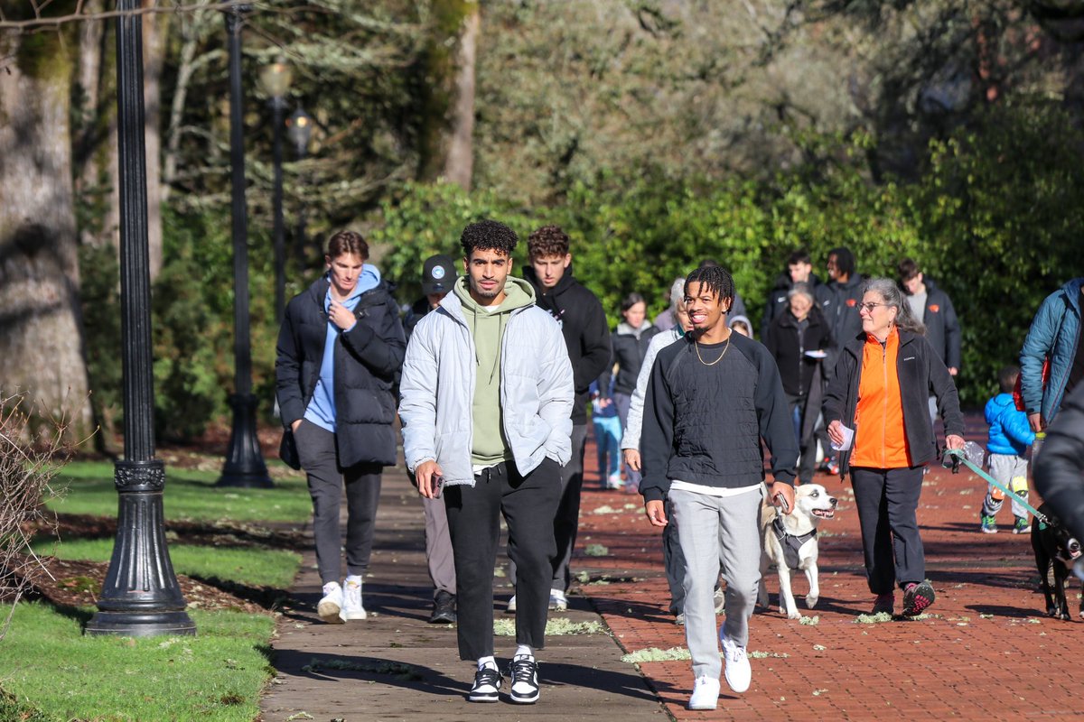 BeaverAthletics's tweet photo. Student-athletes also joined others for the annual Oregon State Peace March- a time for the community to reflect on Dr. King’s legacy of creating transformative change through non-violence. https://t.co/mhj7Lp1RXj
