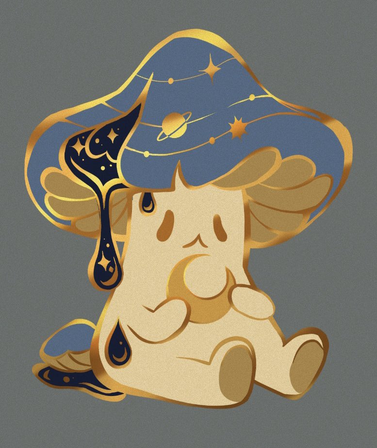 feefal_'s tweet photo. Space mushroom or Sad mushroom? https://t.co/WeTikax0Qk
