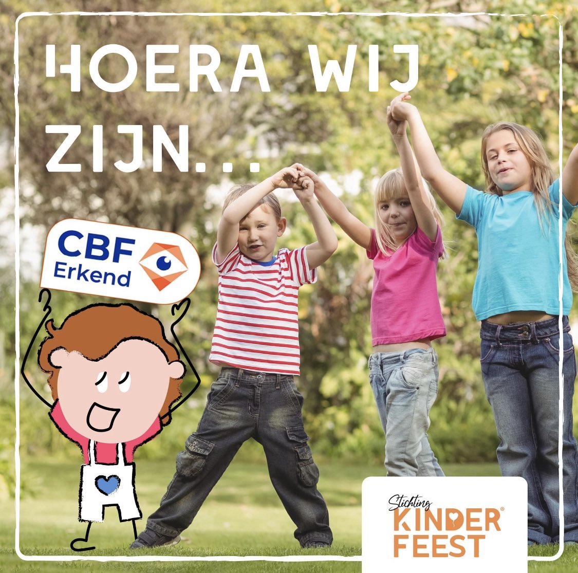 Wij hebben prachtig nieuws op deze Blue Monday! We hebben de CBF status! 🎉
stichtingkinderfeest.nl. 

#cbf #goeddoel #BlueMonday <a href="/CBF_NL/">CBF, Toezicht op goeddoen</a>