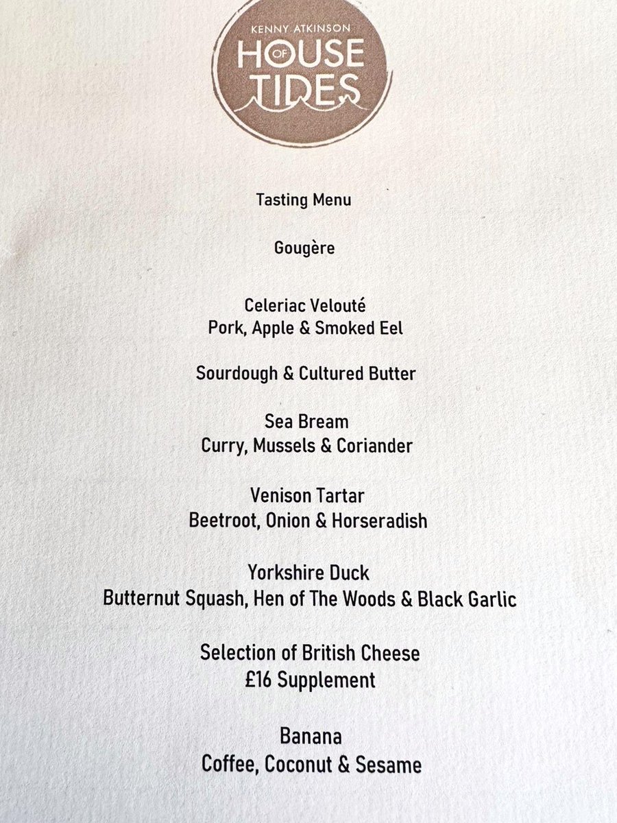No9JulesR's tweet photo. 1/5 A quite stunning tasting menu & wine pairing experience courtesy of the amazing @Kennyatkinson1 back home in Newcastle for further birthday festivities. Itโs grim up north #houseoftides #Newcastle #birthday #home #food #wine #michelin #restaurant #finedining #weekendvibes https://t.co/0epmXvdpFY