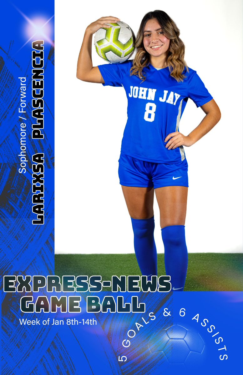 JJStangSoccer's tweet photo. For the 2nd week in a row, girl’s soccer has been awarded another game ball by San Antonio Express-News!! This time to Larixsa Plascencia! Thanks @hinojosa_david 🙌 @NISDJay @JHSGirlsAthl @JohnJSHS_DAyala @SATXSoccer @LethalSoccer @LarixsaPlascen1 https://t.co/qYZS1PAeOj