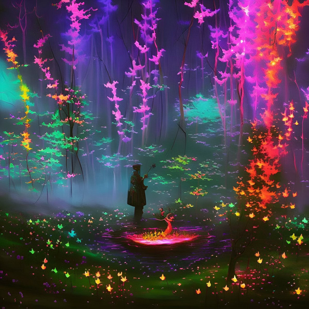 NightcafeStudio's tweet photo. This weeks Modifier Monday theme is going to be #Bioluminescent.✨

How to enter: Share a link to your on-theme #NightCafe 🌃 creation with the hashtag #modifiermonday. 

Winners get 200 credits delivered straight to their NC account!🏆

➡️Check out our example creations below. https://t.co/nBcEY3KmHE