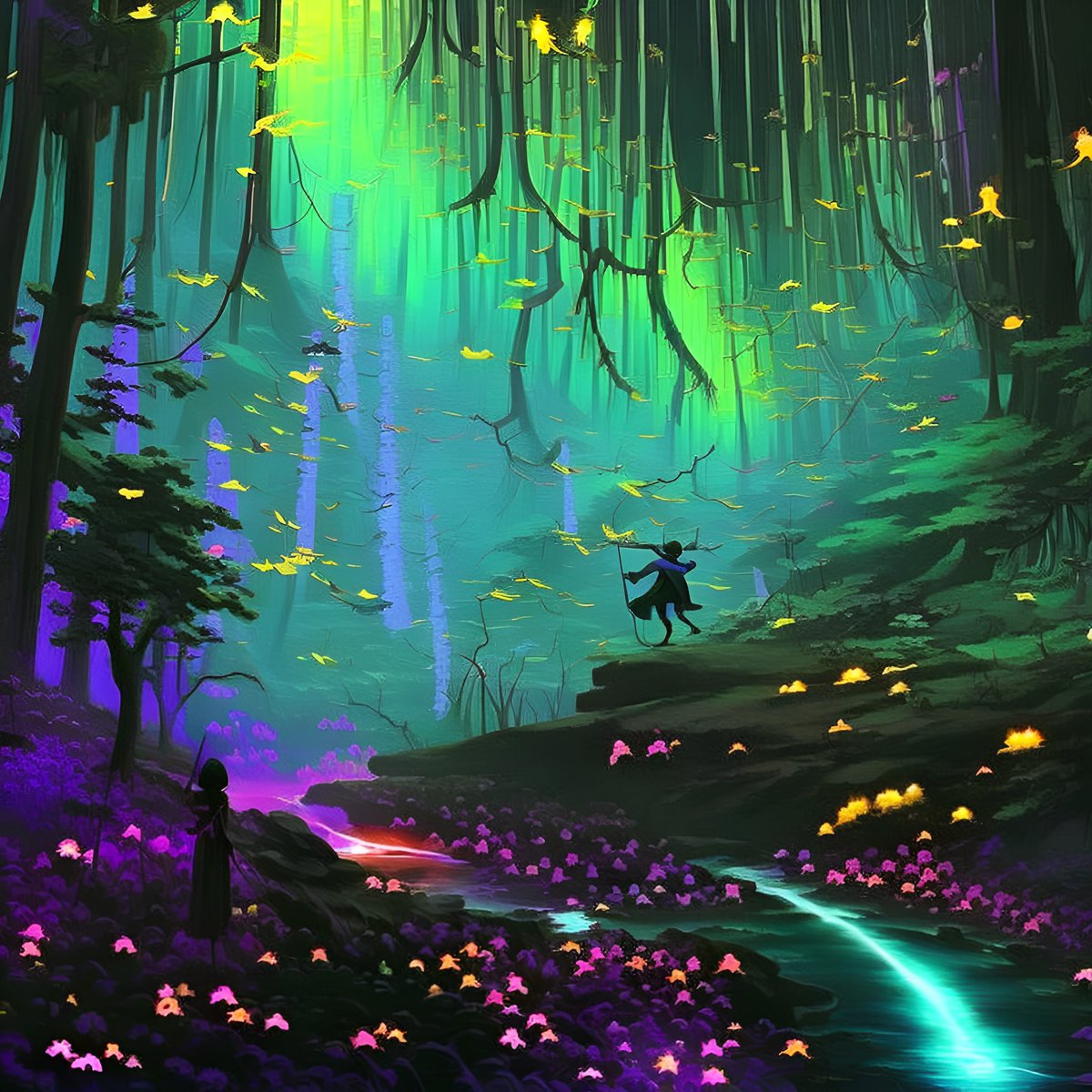 NightcafeStudio's tweet photo. This weeks Modifier Monday theme is going to be #Bioluminescent.✨

How to enter: Share a link to your on-theme #NightCafe 🌃 creation with the hashtag #modifiermonday. 

Winners get 200 credits delivered straight to their NC account!🏆

➡️Check out our example creations below. https://t.co/nBcEY3KmHE