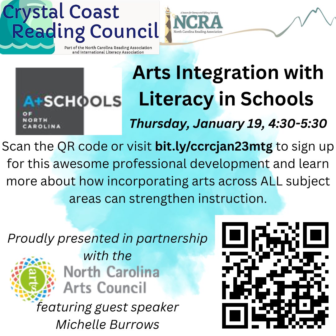 CCRC (@ccreadingc) on Twitter photo Join us for a fantastic virtual session on integrating literacy and the arts this Thursday from 4:30-5:30! Join info on graphic below ⬇️ Please share to help spread the word!!
<a href="/NCReadingAssoc/">NCRA</a>
<a href="/PrimarilyMedia/">Margaret Cuthbertson, MLIS, NBCT</a>
<a href="/amccalleducates/">Amanda McCall</a>
<a href="/NCSLMA/">NCSLMA</a>
<a href="/NCDPIELATEAM/">NCDPIELATeam</a> Join us for a fantastic virtual session on integrating literacy and the arts this Thursday from 4:30-5:30! Join info on graphic below ⬇️ Please share to help spread the word!!
<a href="/NCReadingAssoc/">NCRA</a>
<a href="/PrimarilyMedia/">Margaret Cuthbertson, MLIS, NBCT</a>
<a href="/amccalleducates/">Amanda McCall</a>
<a href="/NCSLMA/">NCSLMA</a>
<a href="/NCDPIELATEAM/">NCDPIELATeam</a>