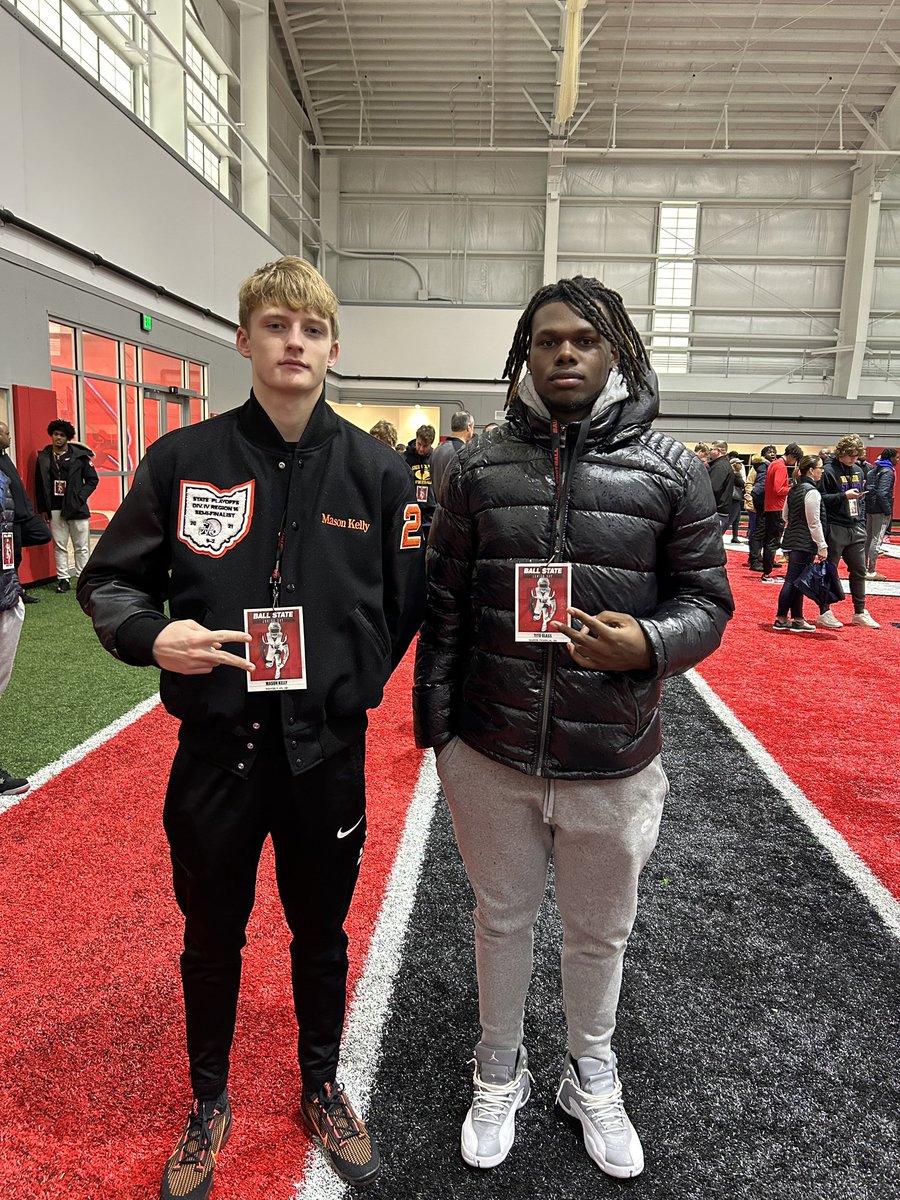 MasonKelly_1's tweet photo. It was great to be @BallStateFB today for a visit huge thanks to @coachklynch @Coach_TsTock and @DJRSwework for the opportunity!  It was great to be on campus and experience what Ball State is all about! https://t.co/6GyeTUzVXH