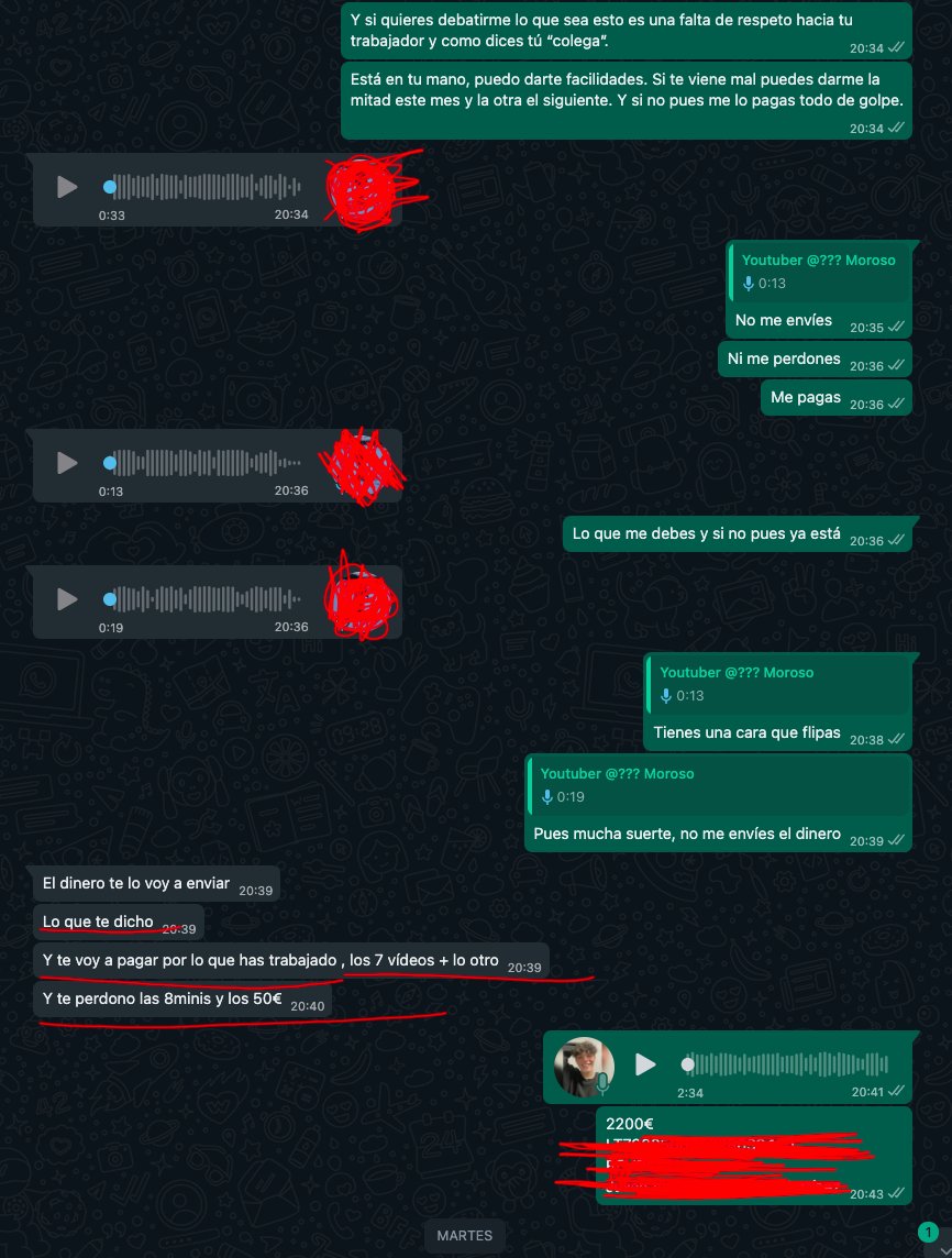 EkkoYT's tweet photo. No puedo mas con esta situación, en general con este oficio tan poco valorado. En 24 horas si no he recibido un comprobante haré publico el nombre de esta mierda de persona. Juzgad vosotros mismos (Abajo conversación con su hermana dándome la razón) https://t.co/Izpcka12vq