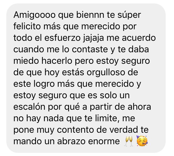 Uffff mensajes así valen por mil 💜🙌 🤞
