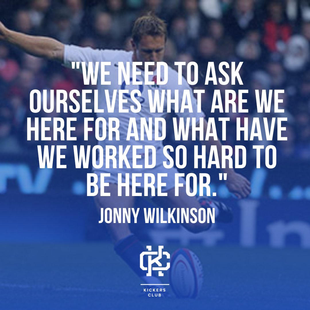 👊 Start your week right with #motivationmonday 👊 Here's a quote from Jonny Wilkinson for this week.  Let us know if you are kicking this week? ⬇️