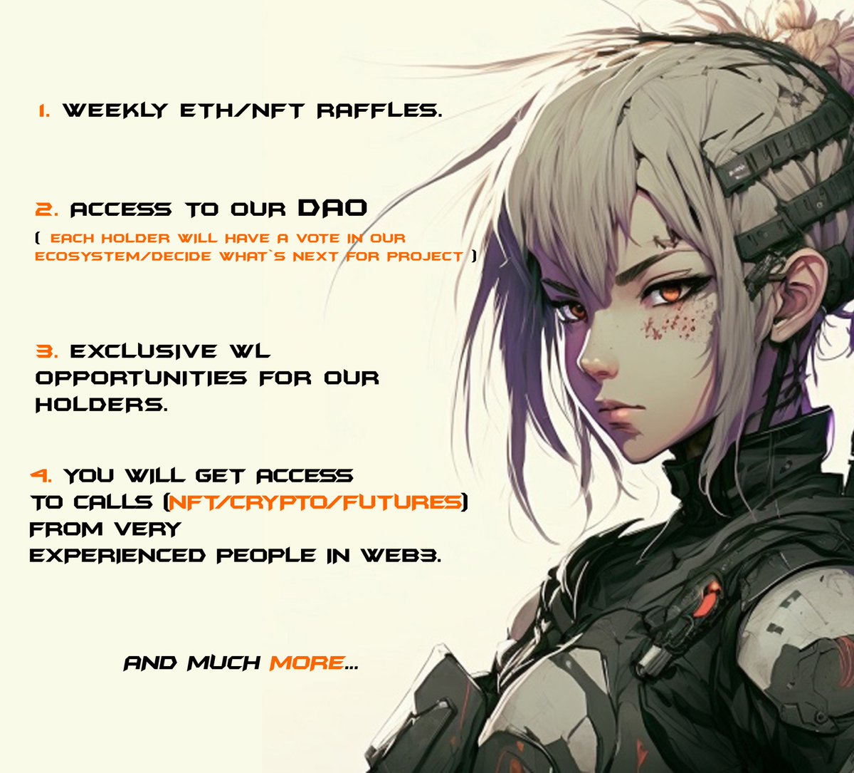 Building the future
We appreciate everyone who is interested in us

We're waiting to show you what we've done for you.

Let me tell you a little bit of information about the future of our project : 
#NFTshill #NFTCommuntiy #Utilities #mintingsoon