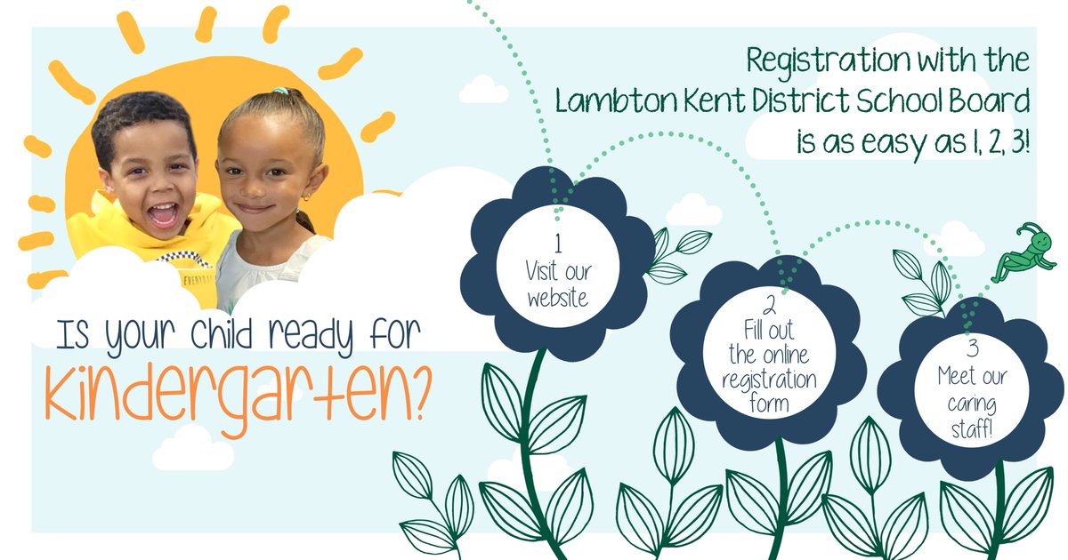 If your child is ready for Kindergarten, join us on Feb. 2 at 4-7 p.m. and Feb. 3 at 9 a.m.-3 p.m. to meet caring staff and visit the school where your child will learn and grow. Learn more at lkdsb.net/kindergarten and complete the online registration form.