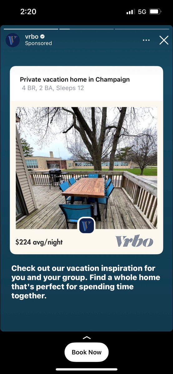 Well this is a first, both my rentals got featured in a Vrbo ad