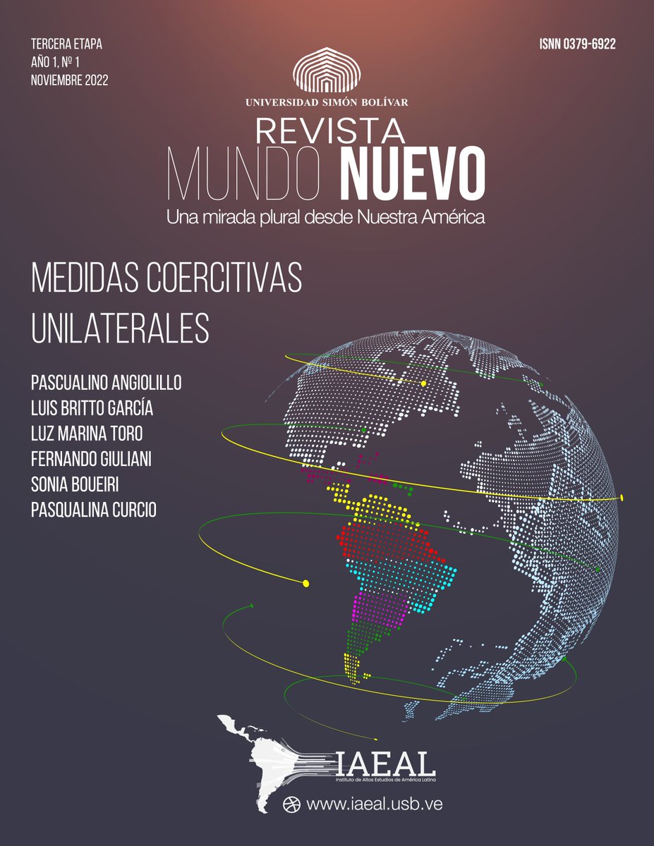 iaeal_usbve's tweet photo. Hoy inicia la Tercera Etapa de la Revista Mundo Nuevo. Nuestro horizonte es construir colectivamente una mirada plural desde Nuestra América. 
#IAEAL https://t.co/srTscwGYga