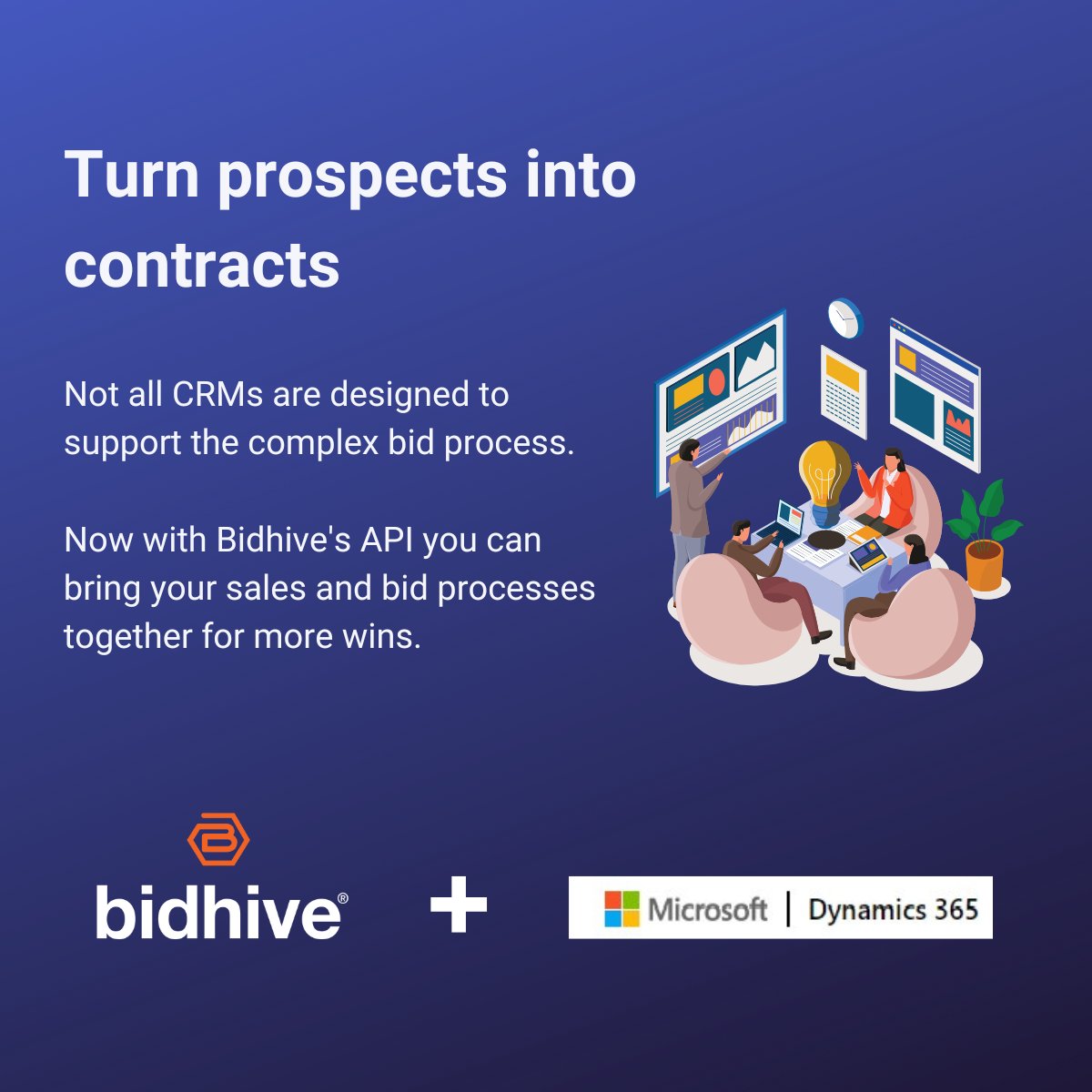 The complex #bidding process doesn't always "fit" standard CRMs. Using Bidhive as the bid module with D365 integration gives bid and sales teams full visibility of the bid pipeline, resource allocation, bid progress and status, and access to collaboration and reporting tools.