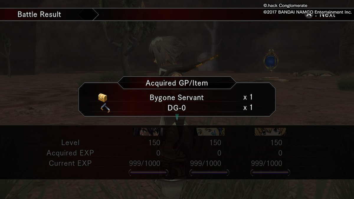 bwhitey1120's tweet photo. There we go. I defeated Doppelganger twice in .hack//G.U. Vol. 3 Redemption and acquired Bygone Servant, Haseo's gun DG-0, Other Self Heavy Armor, and Shadow accessory. #dothackGULastRecode #NintendoSwitch https://t.co/pSb4ALQcWl