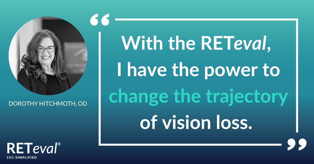 LKCTech's tweet photo. Optometrists across the US are catching the latest wave in objective, functional testing. Dr. Dorothy Hitchmoth is just one of the eye care professionals changing patient lives with the RETeval handheld ERG. https://t.co/D98xQBWbHb