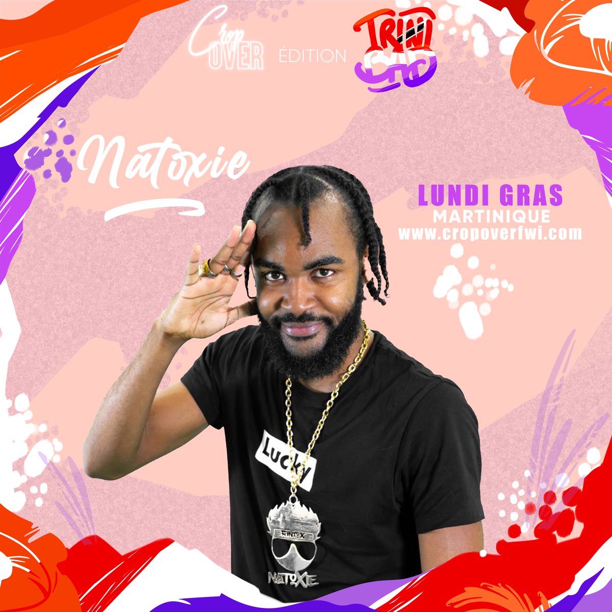 cropoverfwi's tweet photo. TRINI BAD 🇹🇹 

On commence doucement l’annonce de notre line up avec …. PLEASE WELCOME @NatoxieRintox https://t.co/kE0lP8xwny