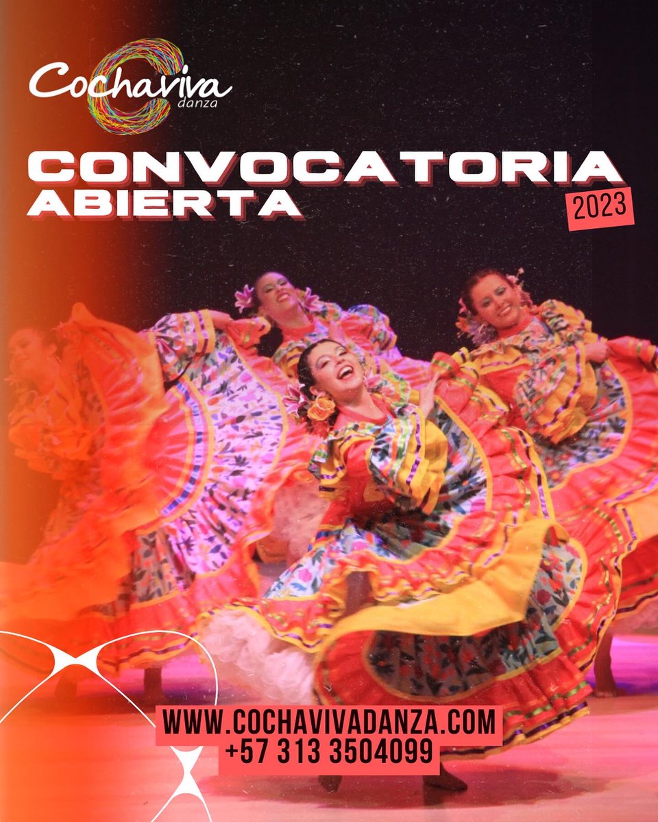 cochavivadanza's tweet photo. 📣Se parte de nuestra nuestra corporación, Inscríbete en el link de nuestra biografía.👆🏻
-
Te esperamos en las fechas y horarios establecidos.
-
Para más información escríbenos o contáctanos vía WhatsApp +57 313-3504099.

#Cochaviva #CochavivaDanza #Convocatoria #Danza #2023 https://t.co/2zuh0x4S9Y